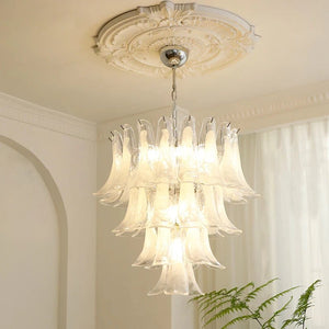 Murano Glass Leaf Chandelier
