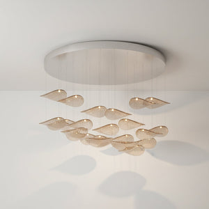 Wave Floating Leaf Chandelier