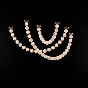 Pearl Glass Necklace Balls Chandelier