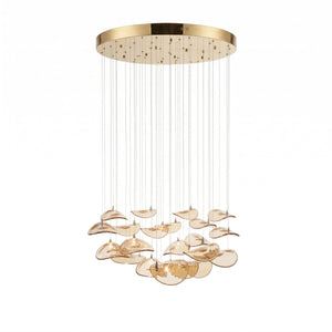 Wave Floating Leaf Chandelier