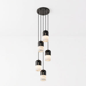 Duotone Capsule Alabaster Pendant Lamp