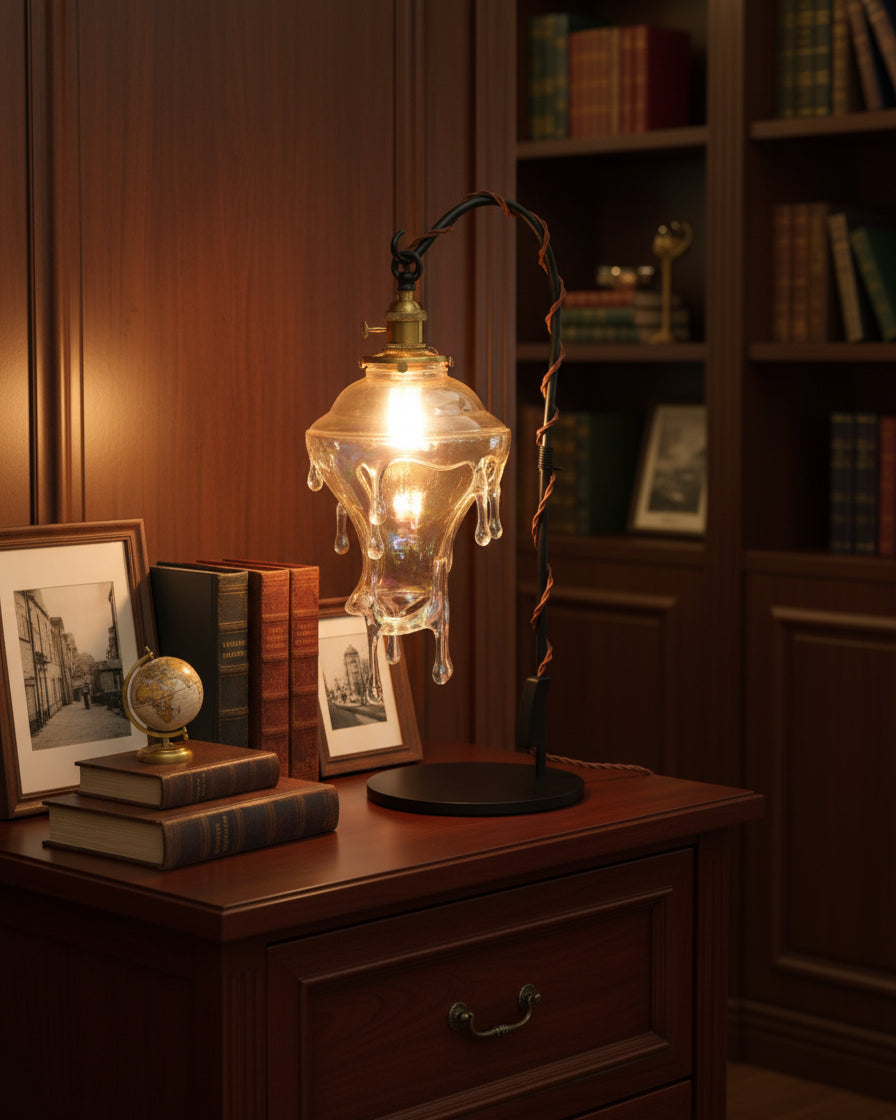 مصباح طاولة على شكل قطرة الماء