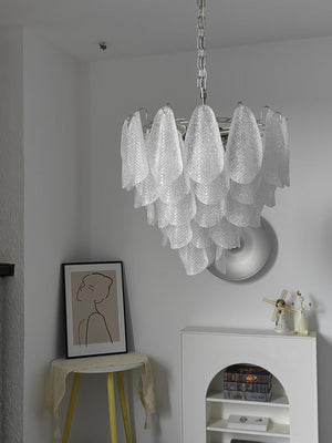 Glass Teardrop Chandelier