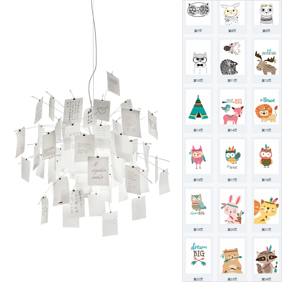 Mina Paper Chandelier