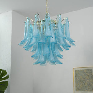 Azure Drift Glass Chandelier