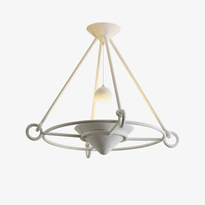 Sculptural Plaster Chandelier