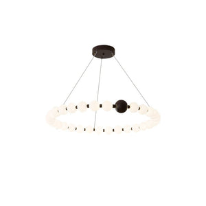 Celestial Bead Ring Chandelier
