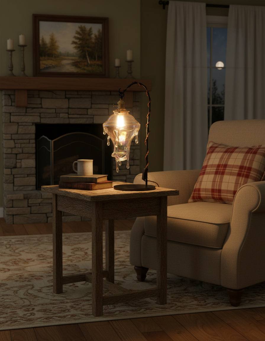 مصباح طاولة على شكل قطرة الماء