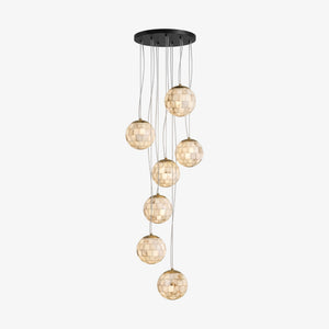 Alabaster Ball Pendant Light