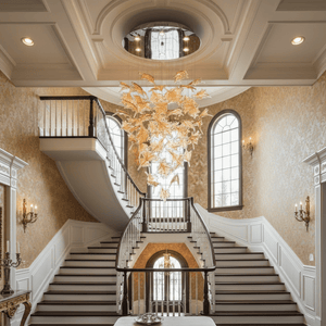 Multicolor Crystal Maple Leaf Chandelier