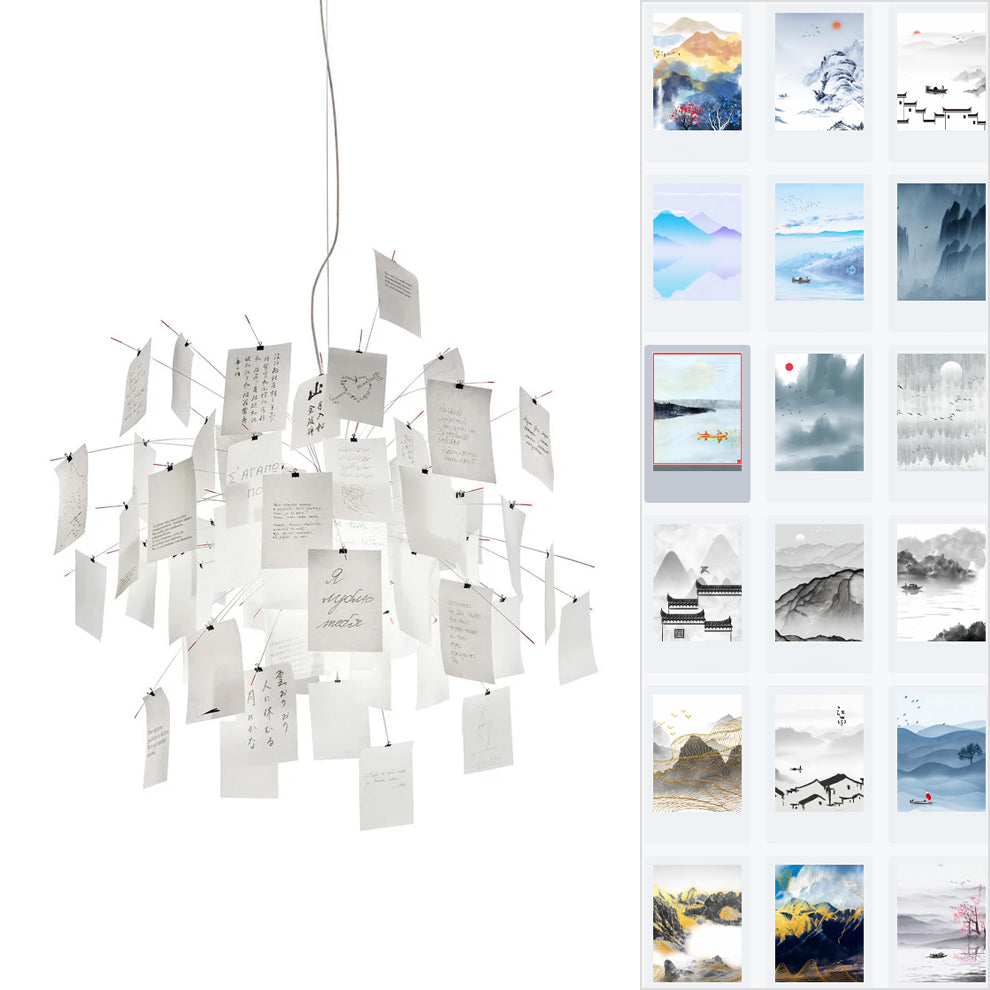 Mina Paper Chandelier