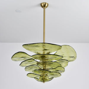 Petals Gold Murano Chandelier