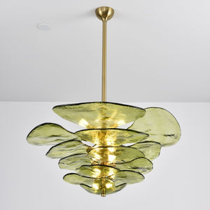 Petals Gold Murano Chandelier