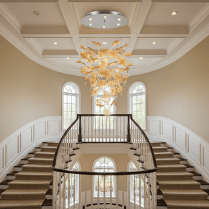 Multicolor Crystal Maple Leaf Chandelier