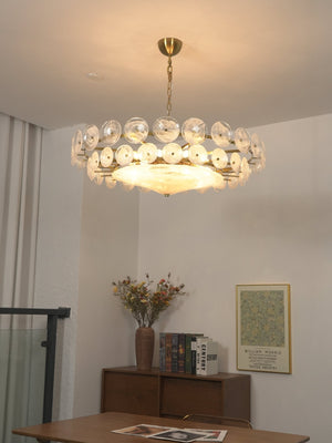Solaris Disc Murano Chandelier