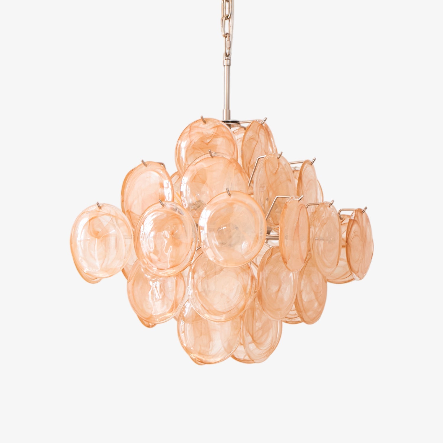 Aurelia Apricot Glass Chandelier