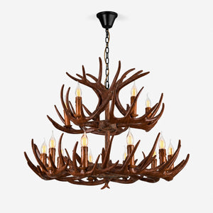 Rustic Antler Lodge Chandelier