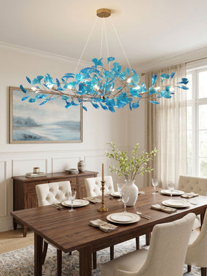 Acrylic Ginkgo Leaf Chandelier