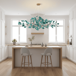 Acrylic Ginkgo Leaf Chandelier