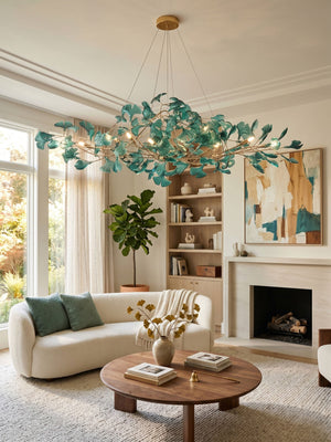 Acrylic Ginkgo Leaf Chandelier