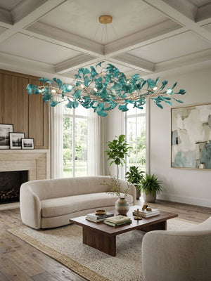 Acrylic Ginkgo Leaf Chandelier