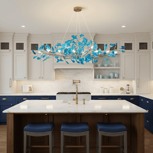 Acrylic Ginkgo Leaf Chandelier