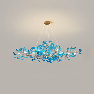 Acrylic Ginkgo Leaf Chandelier