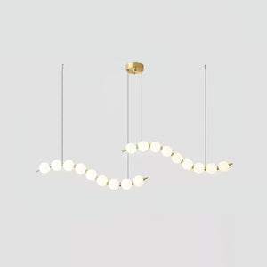Acrylic Pearl Necklace Chandelier