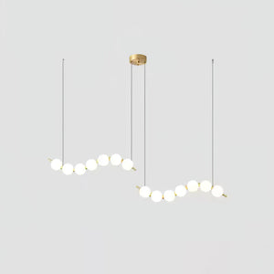 Acrylic Pearl Necklace Chandelier