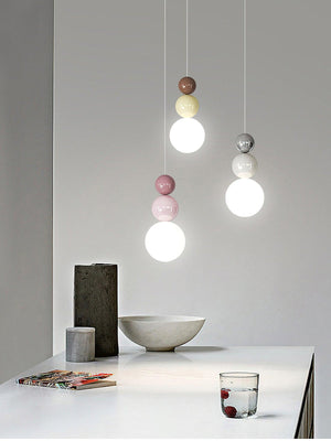 Acrylic Three Ball Pendant Lamp