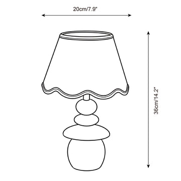 Aderyn Table Lamp — Dimension drawings 1