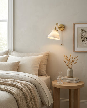 Aine Alabaster Wall Sconce