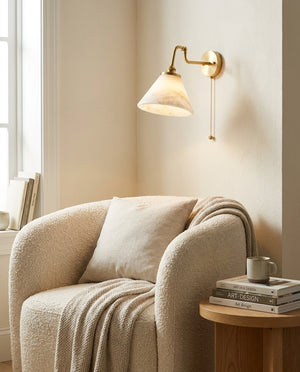 Aine Alabaster Wall Sconce