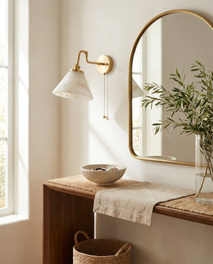 Aine Alabaster Wall Sconce