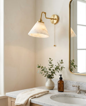 Aine Alabaster Wall Sconce