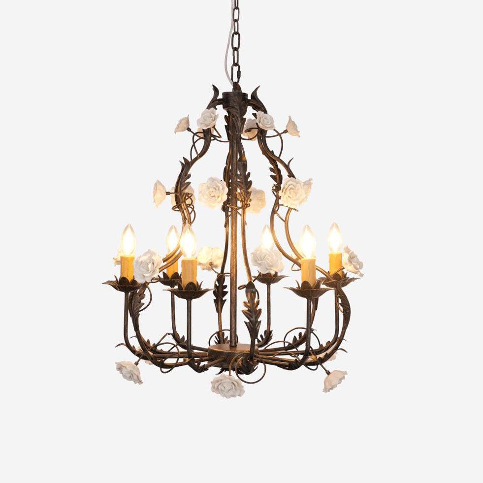 Ainsley Flower Chandelier 25.6″- 28.3″ - Docos