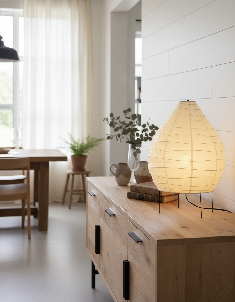 مصباح طاولة أكاري 22N 16.5 بوصة - 24.4 بوصة