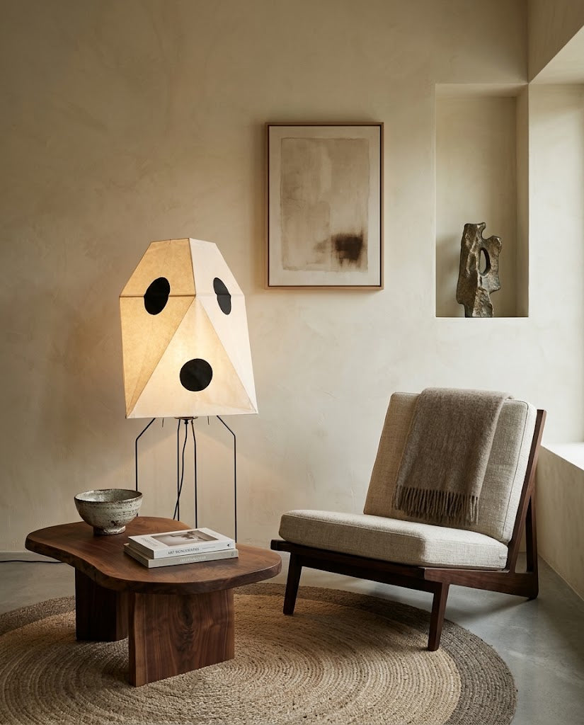 Akari UF3-Q Floor Lamp – Sculptural | Docos