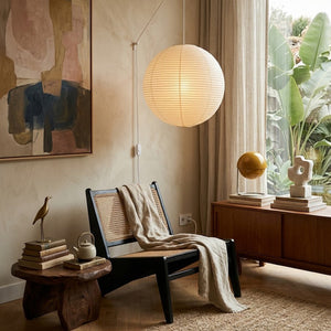 Akari A Series Plug In Pendant Lamp White Wire Version