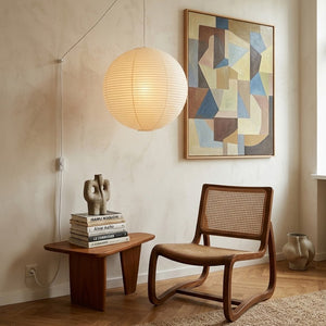 Akari A Series Plug In Pendant Lamp White Wire Version