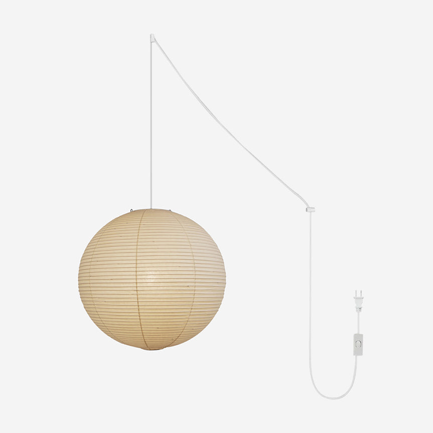 Akari A Series Plug In Pendant Lamp White Wire Version - Docos