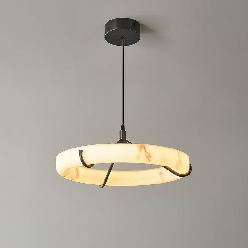 Alabaster Ring Pendant Lamp – detail 14