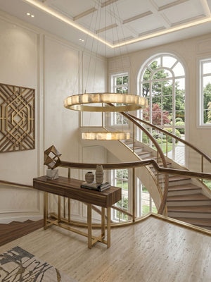 Alabaster Avalon Halo Chandelier