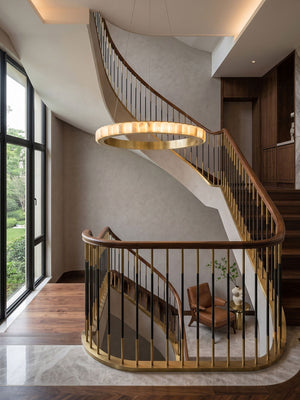Alabaster Avalon Halo Chandelier