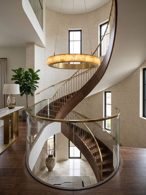 Alabaster Avalon Halo Chandelier