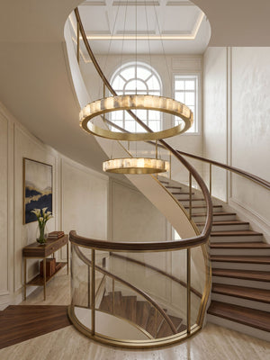 Alabaster Avalon Halo Chandelier