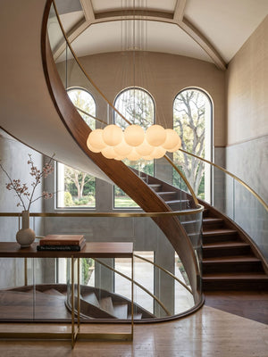 Alabaster Balls Chandelier