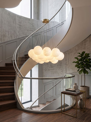 Alabaster Balls Chandelier