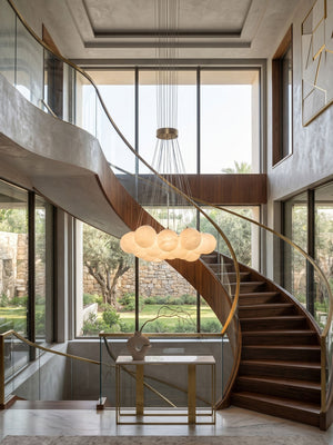 Alabaster Balls Chandelier