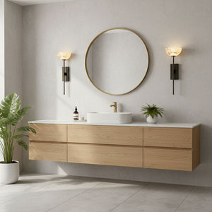 Alabaster Cup Wall Lamp